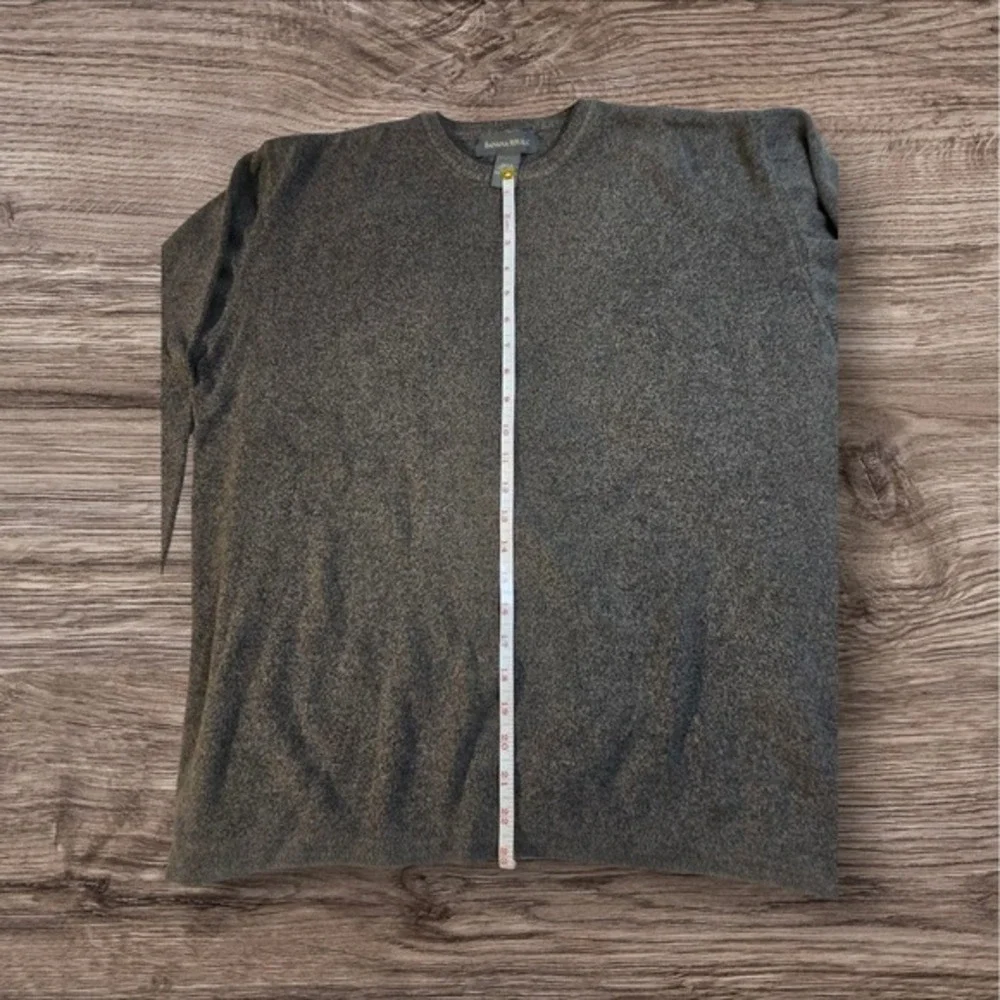 Banana Republic Sweater Mens‎ L Brown Pullover Casual 100% Cotton Long Sleeve